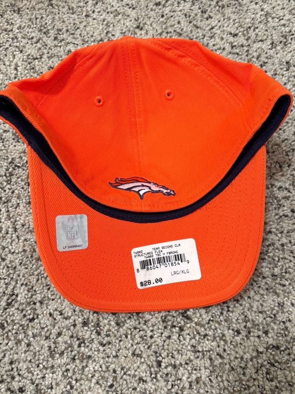 Reebok Orange Denver Broncos Cap - L/XL - Picture 2 of 2